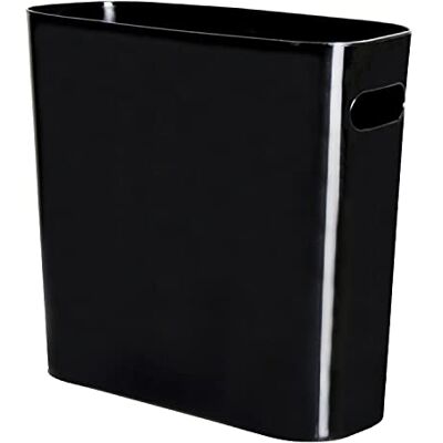 Youngever 5.5L Plastic Prullenbak, Kleine Vuilnisbak, Afvalbak, Slim Met Handgrepen (Black) Youngever 5.5L Plastic Prullenbak, Kleine Vuilnisbak, Afvalbak, Slim Met Handgrepen (Black)