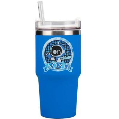 Paladone Astro Bot Gamer Cup 600ml (20oz) geïsoleerde reisbeker met meervoudig deksel en soft-touch afwerking, houdt dranken warm of koud, herbruikbare waterfles voor gamers en reizen Paladone Astro Bot Gamer Cup 600ml (20oz) geïsoleerde reisbeker met meervoudig deksel en soft-touch afwerking, houdt dranken warm of koud, herbruikbare waterfles voor gamers en reizen
