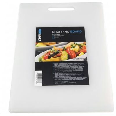 Chef Aid snijplank wit 35 x 25 x 0,9 cm – kunststof antislip, licht en vaatwasserbestendig – dubbelzijdig snijoppervlak voor hygiënisch snijden thuis en professioneel gebruik Chef Aid snijplank wit 35 x 25 x 0,9 cm – kunststof antislip, licht en vaatwasserbestendig – dubbelzijdig snijoppervlak voor hygiënisch snijden thuis en professioneel gebruik