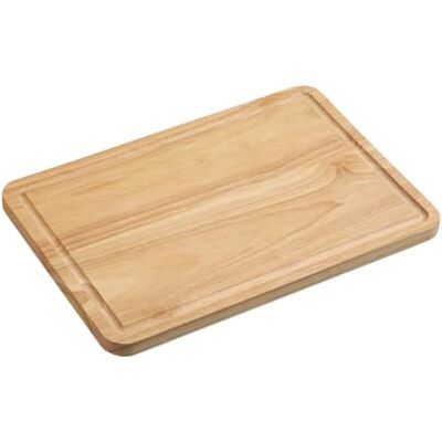 Kesper Snijplank met sapgroef van FSC®-gecertificeerd rubberhout, gelakt, afmetingen: 32 x 21 cm, dikte 1,5 cm 64610 Kesper Snijplank met sapgroef van FSC®-gecertificeerd rubberhout, gelakt, afmetingen: 32 x 21 cm, dikte 1,5 cm 64610