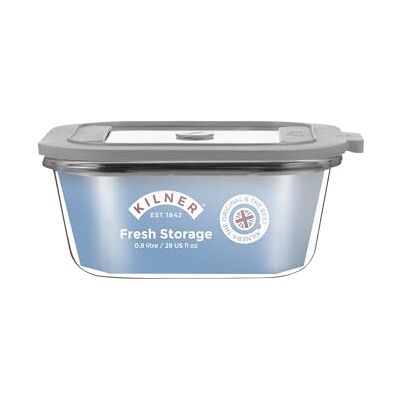 Kilner Verse opslag 0,8 liter luchtdichte glazen container duurzaam lekvrij deksel met vacuümafdichting voor voedselopslag restjes snacks maaltijdvoorbereiding batch koken Kilner Verse opslag 0,8 liter luchtdichte glazen container duurzaam lekvrij deksel met vacuümafdichting voor voedselopslag restjes snacks maaltijdvoorbereiding batch koken