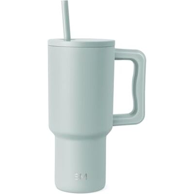 Simple Modern Trek beker van 30 oz met handvat en rietje Geïsoleerde roestvrijstalen waterfles reismok Geschenken voor vrouwen Trek Collectie 890 ml Zeeglas salie Simple Modern Trek beker van 30 oz met handvat en rietje Geïsoleerde roestvrijstalen waterfles reismok Geschenken voor vrouwen Trek Collectie 890 ml Zeeglas salie