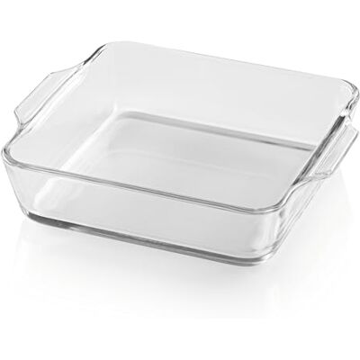 GOURMETmaxx Ovenschaal voor heteluchtfriteuse en oven, 800 ml, bakvorm van borosilicaatglas, rechthoekig, kleine ovenschaal voor bereiden, koken en serveren, voor airfryer en gratineren enz. GOURMETmaxx Ovenschaal voor heteluchtfriteuse en oven, 800 ml, bakvorm van borosilicaatglas, rechthoekig, kleine ovenschaal voor bereiden, koken en serveren, voor airfryer en gratineren enz.