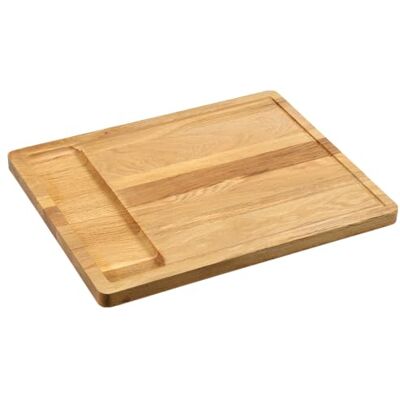 Kesper Snijplank eikenhout FSC-gecertificeerd met uitsparing BIOFA-olie vochtafstotend 45 × 36 × 2,5 cm 49301 Kesper Snijplank eikenhout FSC-gecertificeerd met uitsparing BIOFA-olie vochtafstotend 45 × 36 × 2,5 cm 49301
