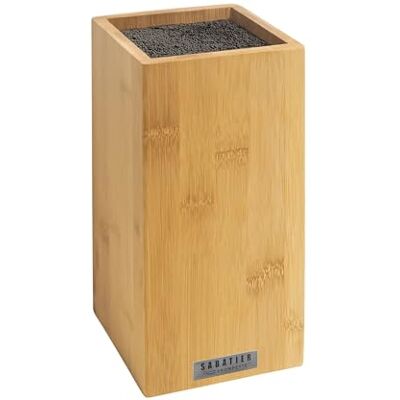 SABATIER TROMPETTE , Leeg blok met zwarte spaghettistaven, bamboe, 26 x 15,5 cm, hout SABATIER TROMPETTE , Leeg blok met zwarte spaghettistaven, bamboe, 26 x 15,5 cm, hout