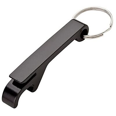 PUTCAR Flesopener, sleutelhanger, mini-blikopener, sleutelhanger, aluminiumlegering, modieus, voor bar, feest, thuis, zwart PUTCAR Flesopener, sleutelhanger, mini-blikopener, sleutelhanger, aluminiumlegering, modieus, voor bar, feest, thuis, zwart