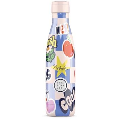 Cool Bottles Thermosfles 500 ml Sticker Fever x Nebula roestvrijstalen waterfles koude dranken 36 uur en warme dranken 18 uur 3D print afwerking BPA-vrij Cool Bottles Thermosfles 500 ml Sticker Fever x Nebula roestvrijstalen waterfles koude dranken 36 uur en warme dranken 18 uur 3D print afwerking BPA-vrij