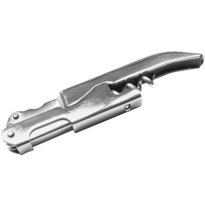 FACKELMANN Doublepull Kelnerkurkentrekker Essential – van roestvrij staal met 3 functies, perfect voor wijn- en bierliefhebbers FACKELMANN Doublepull Kelnerkurkentrekker Essential – van roestvrij staal met 3 functies, perfect voor wijn- en bierliefhebbers
