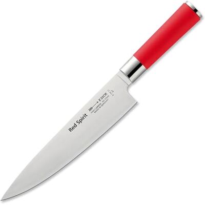 F.Dick F. DICK Red Spirit 8174721 Koksmes, keukenmes, mes met lemmet 21 cm, X55CrMo14 staal, roestvrij, 56° HRC F.Dick F. DICK Red Spirit 8174721 Koksmes, keukenmes, mes met lemmet 21 cm, X55CrMo14 staal, roestvrij, 56° HRC