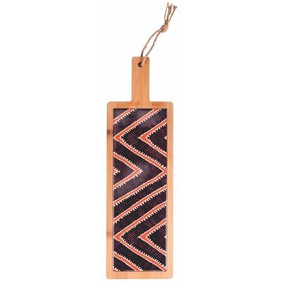 Tivoli Malindi rechthoekige snijplank 40 x 12,5 cm van keramiek en bamboe Tivoli Malindi rechthoekige snijplank 40 x 12,5 cm van keramiek en bamboe
