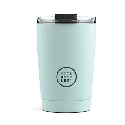 Cool Bottles Thermosbeker 330 ml RVS Tumbler Beker 5u warm / 10u koud Lekvrije Koffiebeker BPA-vrij Pastel Sky Cool Bottles Thermosbeker 330 ml RVS Tumbler Beker 5u warm / 10u koud Lekvrije Koffiebeker BPA-vrij Pastel Sky