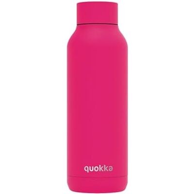 Quokka SOLID - Frambozenroze - 510 ML - RVS Fles Quokka SOLID - Frambozenroze - 510 ML - RVS Fles