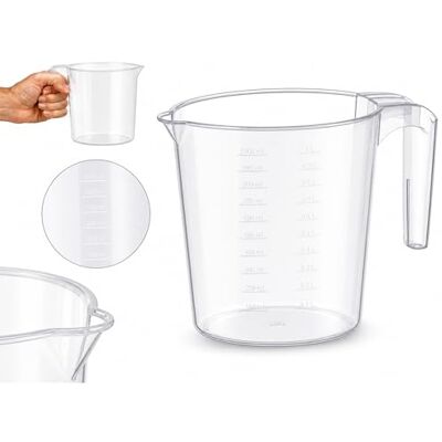 PARENCE Maatbeker 1L Ergonomisch – Transparante Maatbeker met Schenktuit – Geoptimaliseerde Vorm voor Grip en Opbergen – Keuken & Bakken PARENCE Maatbeker 1L Ergonomisch – Transparante Maatbeker met Schenktuit – Geoptimaliseerde Vorm voor Grip en Opbergen – Keuken & Bakken