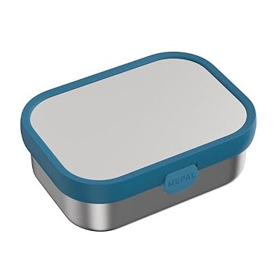 Mepal , Rvs Bento Lunchbox Campus, Bento Box Kinderen, Lunchbox Voor Kinderen Met Vakjes En Vork, Lunchbox Met Clipsluiting, Vaatwasserbestendig, 750 Ml, Cool Blue Mepal , Rvs Bento Lunchbox Campus, Bento Box Kinderen, Lunchbox Voor Kinderen Met Vakjes En Vork, Lunchbox Met Clipsluiting, Vaatwasserbestendig, 750 Ml, Cool Blue