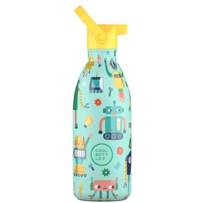 Cool Bottles Roestvrijstalen waterfles voor kinderen, thermosfles voor kinderen, houdt dranken 36 uur koud en 18 uur warm Short Circuit 500ml Koude dranken 36 uur en 18 uur warm, oppervlak met reliëf, roestvrij staal, BPA-vrij, vanaf 3 jaar Cool Bottles Roestvrijstalen waterfles voor kinderen, thermosfles voor kinderen, houdt dranken 36 uur koud en 18 uur warm Short Circuit 500ml Koude dranken 36 uur en 18 uur warm, oppervlak met reliëf, roestvrij staal, BPA-vrij, vanaf 3 jaar