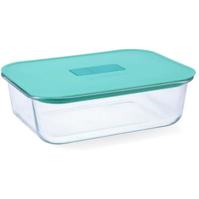 Luminarc Joy luchtdichte container, glas, 23 x 17,5 x 8,4 cm, 150 cl, tweekleurig Luminarc Joy luchtdichte container, glas, 23 x 17,5 x 8,4 cm, 150 cl, tweekleurig