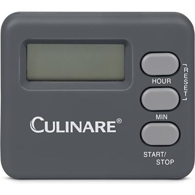 Culinare DigiTimer Keuken Digitale Timer, Grijs, Kunststof, Kookwekker, Tijd Tot 20 Uur/Inclusief Standaard En Achterste Magneet, Batterij Inbegrepen Culinare DigiTimer Keuken Digitale Timer, Grijs, Kunststof, Kookwekker, Tijd Tot 20 Uur/Inclusief Standaard En Achterste Magneet, Batterij Inbegrepen