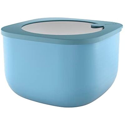 Guzzini Kitchen Active Design, STORE&MORE, Grote Hermetic Container voor Koelkast/diepvries/Magnetron (L) Lichtblauw, 19.5 x 19.5 x h12.3 cm 2800 cc 170705189 Guzzini Kitchen Active Design, STORE&MORE, Grote Hermetic Container voor Koelkast/diepvries/Magnetron (L) Lichtblauw, 19.5 x 19.5 x h12.3 cm 2800 cc 170705189
