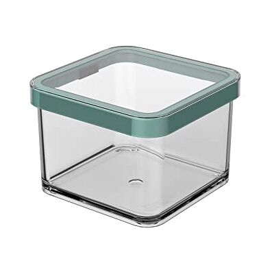 Rotho Loft Voorraadpot 0.5l met Deksel, voedselveilige kunststof (SAN) BPA-vrij, turquoise/transparant, 0.5l (10.0 x 10.0 x 7.2 cm) Rotho Loft Voorraadpot 0.5l met Deksel, voedselveilige kunststof (SAN) BPA-vrij, turquoise/transparant, 0.5l (10.0 x 10.0 x 7.2 cm)