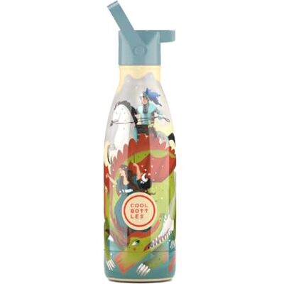 Cool Bottles Thermische Kinderfles Roestvrijstalen Waterfles 350 ml Knight Legend Koude dranken 36 uur en warme dranken 18 uur Afwerking met reliëflak BPA vrij Cool Bottles Thermische Kinderfles Roestvrijstalen Waterfles 350 ml Knight Legend Koude dranken 36 uur en warme dranken 18 uur Afwerking met reliëflak BPA vrij