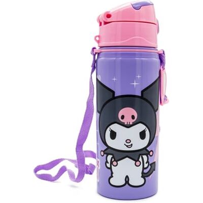 Kids Licensing Waterfles voor jongens en meisjes, aluminium drinkfles met handvat en kliksluiting, BPA-vrij en gifvrij, 600 ml, kindermotieven Kids Licensing Waterfles voor jongens en meisjes, aluminium drinkfles met handvat en kliksluiting, BPA-vrij en gifvrij, 600 ml, kindermotieven