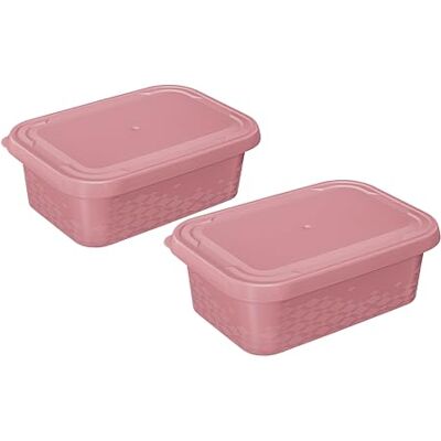 BranQ Home essential vershouddozen, ORI, BPA-vrije kunststof, roze, 2 stuks BranQ Home essential vershouddozen, ORI, BPA-vrije kunststof, roze, 2 stuks