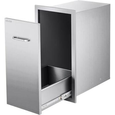 VEVOR Buitenkeuken prullenbak, 30 cm B x 49,8 cm D x 60 cm H Interieur Opslag, Multifunctionele Outdoor Keuken Laden Roestvrij Staal, 55 lbs Max Capaciteit per Niveau, voor Outdoor BBQ Eiland Keuken VEVOR Buitenkeuken prullenbak, 30 cm B x 49,8 cm D x 60 cm H Interieur Opslag, Multifunctionele Outdoor Keuken Laden Roestvrij Staal, 55 lbs Max Capaciteit per Niveau, voor Outdoor BBQ Eiland Keuken