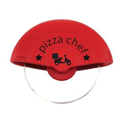 FACKELMANN Pizzasnijder, staal, rood/zilver FACKELMANN Pizzasnijder, staal, rood/zilver