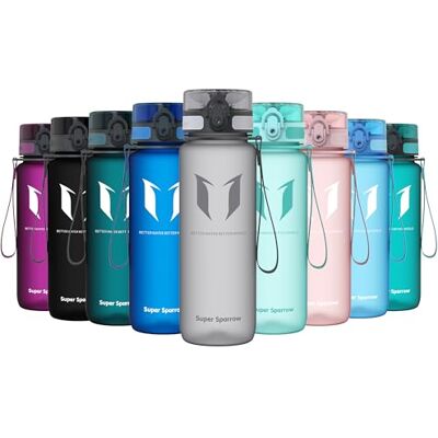 Super Sparrow Sparrow Waterfles Sport 750ml BPA-vrij Tritan Drinkfles 1-Click Fles, Lekvrij, Vaatwasserbestendig, Lichtgewicht, Duurzaam, Flip Top, Ergonomisch, Sport, Fitness, Outdoor Super Sparrow Sparrow Waterfles Sport 750ml BPA-vrij Tritan Drinkfles 1-Click Fles, Lekvrij, Vaatwasserbestendig, Lichtgewicht, Duurzaam, Flip Top, Ergonomisch, Sport, Fitness, Outdoor
