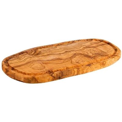 Olijfhouten serveerplank - Sapgropje - 34,5x18,5 cm - Buffet klaar Olijfhouten serveerplank - Sapgropje - 34,5x18,5 cm - Buffet klaar