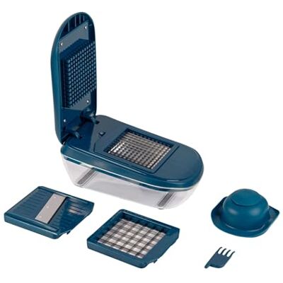 mastrad Groentesnijder met reservoir 3 roosters Reinigingskam Gemakkelijk te gebruiken Comfort & Veiligheid Blauw mastrad Groentesnijder met reservoir 3 roosters Reinigingskam Gemakkelijk te gebruiken Comfort & Veiligheid Blauw