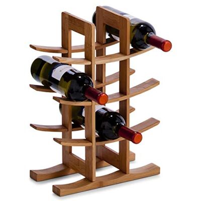 Zeller 13580 Wijnrek bamboe, voor 12 wijnflessen, 29 x 16 x 42 cm, natuur, 1 verpakking Zeller 13580 Wijnrek bamboe, voor 12 wijnflessen, 29 x 16 x 42 cm, natuur, 1 verpakking