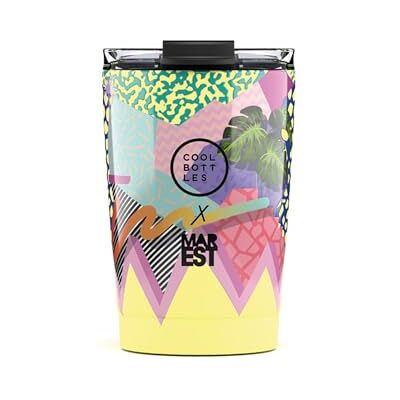 Cool Bottles Thermobeker van roestvrij staal, 330 ml Houdt dranken 10 uur koud en 5 uur warm Lekvrij deksel, BPA-vrij Mediterranean Cool Bottles Thermobeker van roestvrij staal, 330 ml Houdt dranken 10 uur koud en 5 uur warm Lekvrij deksel, BPA-vrij Mediterranean