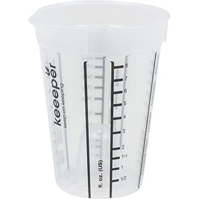 keeeper Maatbeker voor kleine hoeveelheden, met interne kegel, 250 ml, Mario, doorzichtig/zwart keeeper Maatbeker voor kleine hoeveelheden, met interne kegel, 250 ml, Mario, doorzichtig/zwart