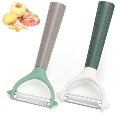 Euqvunn 2Pcs Dunschiller voor Groenten en Fruit, Universele Schiller van Roestvrij Staal met Draaibare Messen, Universele Dunschiller, Ardappelschiller, Tweesnijdige Dunschiller Euqvunn 2Pcs Dunschiller voor Groenten en Fruit, Universele Schiller van Roestvrij Staal met Draaibare Messen, Universele Dunschiller, Ardappelschiller, Tweesnijdige Dunschiller