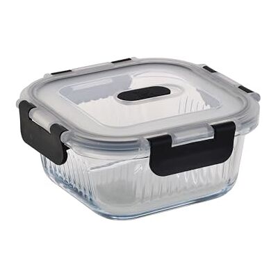 MasterPro Foodies MP borosilicaatglas, vierkant, 520 ml MasterPro Foodies MP borosilicaatglas, vierkant, 520 ml