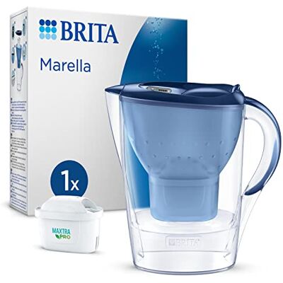 Brita Marella Waterfilter Kan blauw - 2,4L - Waterfilterkan Brita Marella Waterfilter Kan blauw - 2,4L - Waterfilterkan