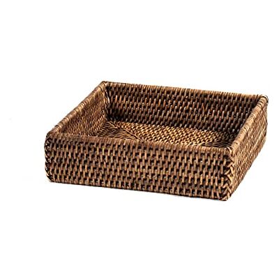 H&H vierkante rotanmand, 21,5 x 6 cm (8,5 x 2,3 inch) H&H vierkante rotanmand, 21,5 x 6 cm (8,5 x 2,3 inch)