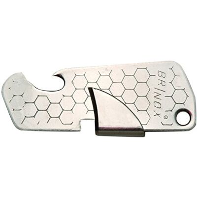 Brinox B70370E blikopener, grijs, 7,4 x 2,8 x 0,27 cm Brinox B70370E blikopener, grijs, 7,4 x 2,8 x 0,27 cm