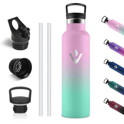 Motswedi Thermosfles 750 ml, Roestvrijstalen Waterfles, BPA-Vrij, Thermofles, 304 RVS, Dubbelwandige, 18/8 Roestvrij Staal, Lekvrij, Waterfles voor Sport, Camping, kantoor, Lichtroze & Lichtgroen Motswedi Thermosfles 750 ml, Roestvrijstalen Waterfles, BPA-Vrij, Thermofles, 304 RVS, Dubbelwandige, 18/8 Roestvrij Staal, Lekvrij, Waterfles voor Sport, Camping, kantoor, Lichtroze & Lichtgroen