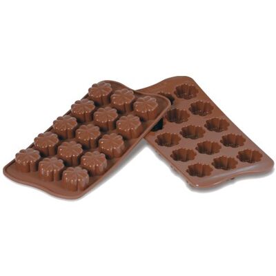 Silikomart Bloemen Chocolade Mal - Voedselveilig Siliconen - 15 stuks Silikomart Bloemen Chocolade Mal - Voedselveilig Siliconen - 15 stuks