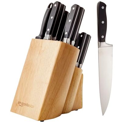 Amazon Basics Premium Messenset - Keukenmessen Amazon Basics Premium Messenset - Keukenmessen