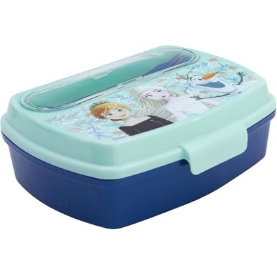 Stor Broodtrommel Kinderen Frozen met Bestek 1464ml Rechthoekige Lunchbox Plastic BPA-vrij voor School Uitstapjes en Pauze Stor Broodtrommel Kinderen Frozen met Bestek 1464ml Rechthoekige Lunchbox Plastic BPA-vrij voor School Uitstapjes en Pauze