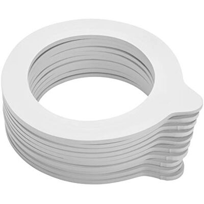 MÄSER 931587 Gothika Afdichtringen voor weckpotten, geschikt voor inmaakpotten met beugelsluiting in standaardformaat, weekmakervrij, rubber, wit, 500 ml 4,8 l MÄSER 931587 Gothika Afdichtringen voor weckpotten, geschikt voor inmaakpotten met beugelsluiting in standaardformaat, weekmakervrij, rubber, wit, 500 ml 4,8 l