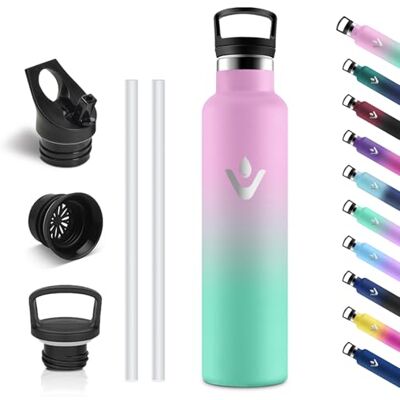 Vikastar Motswedi Thermosfles 1000 ml, Roestvrijstalen Waterfles, BPA-Vrij, Thermofles, 304 RVS, Dubbelwandige, 18/8 Roestvrij Staal, Lekvrij, Waterfles voor Sport, Camping, kantoor, Lichtroze & Lichtgroen Vikastar Motswedi Thermosfles 1000 ml, Roestvrijstalen Waterfles, BPA-Vrij, Thermofles, 304 RVS, Dubbelwandige, 18/8 Roestvrij Staal, Lekvrij, Waterfles voor Sport, Camping, kantoor, Lichtroze & Lichtgroen