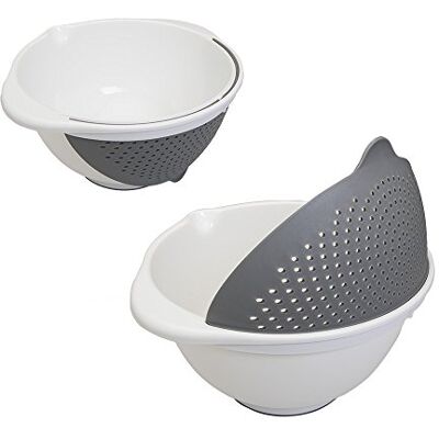 Metaltex 235112 kom zeef, wit, 25 cm Metaltex 235112 kom zeef, wit, 25 cm