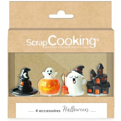 ScrapCooking 4 Halloween-taartdecoraties – heks, geest, spookhuis, pompoen – decoratie voor gebak accessoires – 4943 ScrapCooking 4 Halloween-taartdecoraties – heks, geest, spookhuis, pompoen – decoratie voor gebak accessoires – 4943