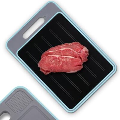 NK Ontdooipla voor levensmiddelen + snijpla (4-in-1), ontdooien, snijden, raspen van specerijen en messenslijper, anti-aanbaklaag en antislip, 36,5 x 25 x 1 cm (vaatwasmachinebestendig) (blauw) NK Ontdooipla voor levensmiddelen + snijpla (4-in-1), ontdooien, snijden, raspen van specerijen en messenslijper, anti-aanbaklaag en antislip, 36,5 x 25 x 1 cm (vaatwasmachinebestendig) (blauw)