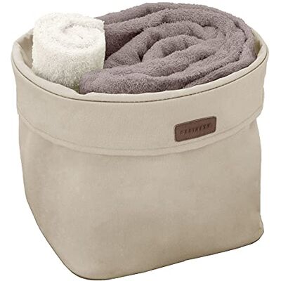 ORDINETT - Grote opbergmand Polyester Beige - Opbergmand ORDINETT - Grote opbergmand Polyester Beige - Opbergmand