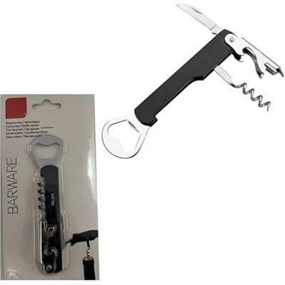 Eden pulse Multifunctionele set: veelzijdig gereedschap met kurkentrekker, blikopener en zakmes, ideaal voor kamperen en dagelijks gebruik, van roestvrij staal en compact design. Eden pulse Multifunctionele set: veelzijdig gereedschap met kurkentrekker, blikopener en zakmes, ideaal voor kamperen en dagelijks gebruik, van roestvrij staal en compact design.